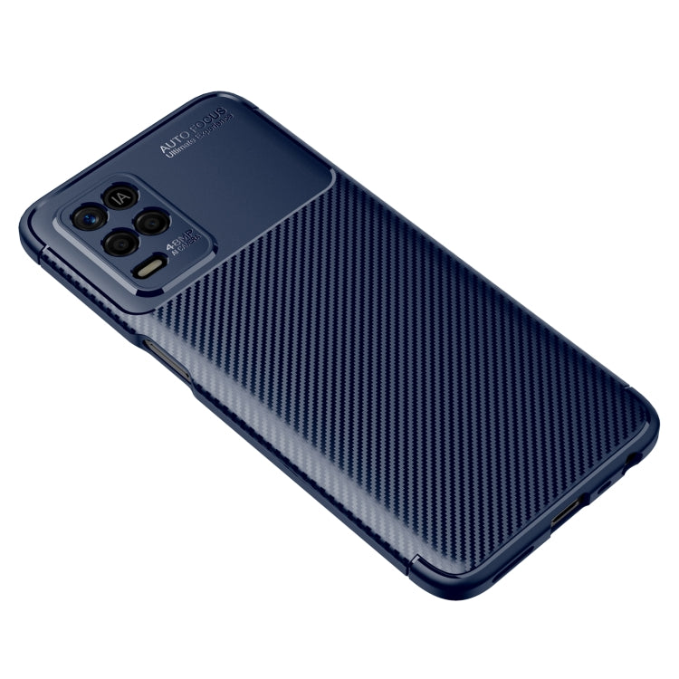 For OPPO Realme V13 5G Carbon Fiber Texture Shockproof TPU Case