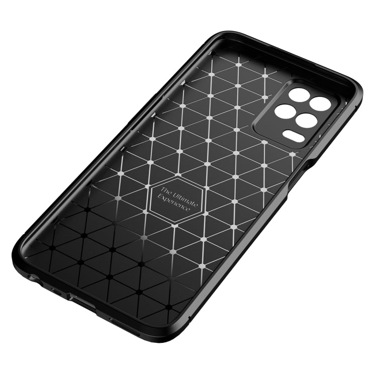 For OPPO Realme V13 5G Carbon Fiber Texture Shockproof TPU Case