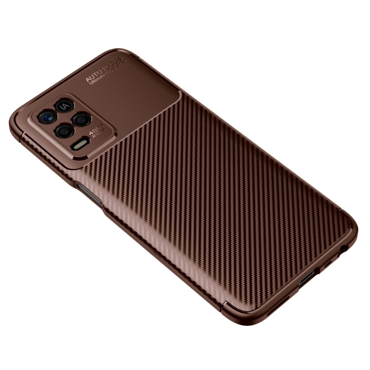 For OPPO Realme V13 5G Carbon Fiber Texture Shockproof TPU Case