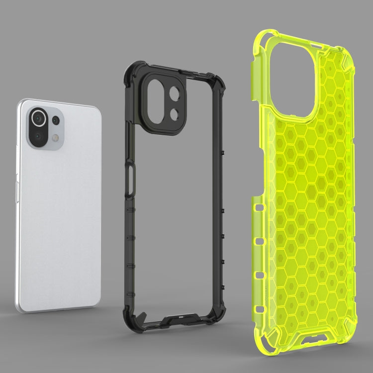 For Xiaomi Mi 11 Lite Shockproof Honeycomb PC + TPU Protective Case