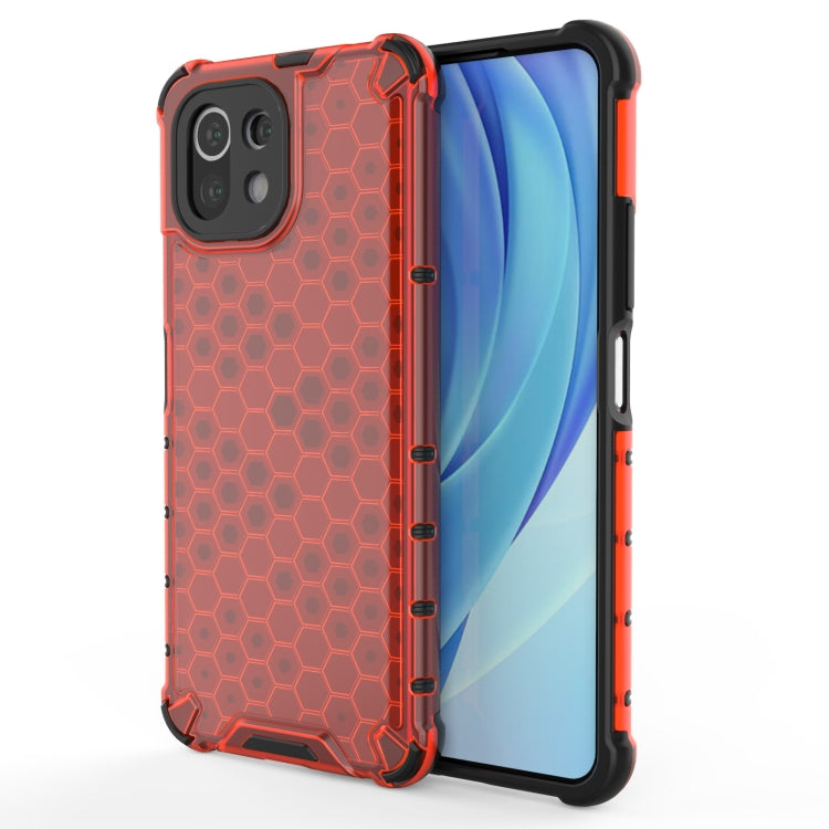 For Xiaomi Mi 11 Lite Shockproof Honeycomb PC + TPU Protective Case