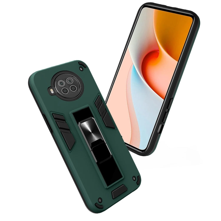 For Xiaomi Redmi Note 9 Pro 5G 2 in 1 PC + TPU Shockproof Protective Case with Invisible Holder