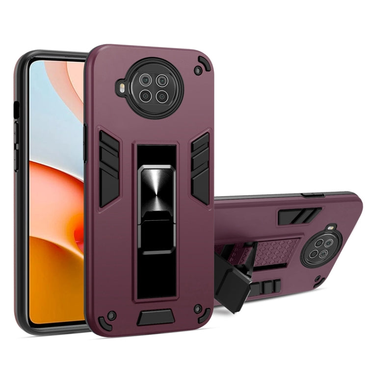 For Xiaomi Redmi Note 9 Pro 5G 2 in 1 PC + TPU Shockproof Protective Case with Invisible Holder