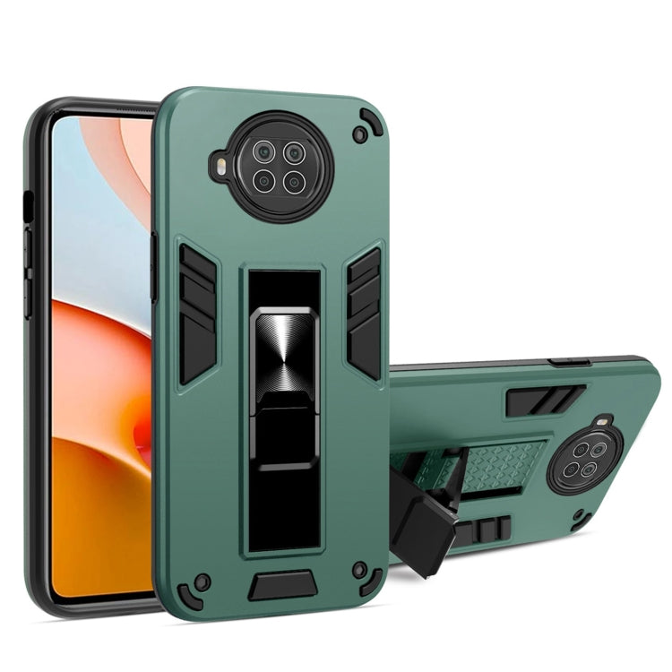 For Xiaomi Redmi Note 9 Pro 5G 2 in 1 PC + TPU Shockproof Protective Case with Invisible Holder