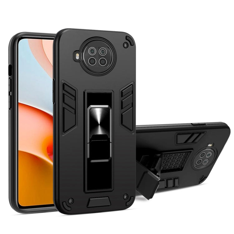 For Xiaomi Redmi Note 9 Pro 5G 2 in 1 PC + TPU Shockproof Protective Case with Invisible Holder