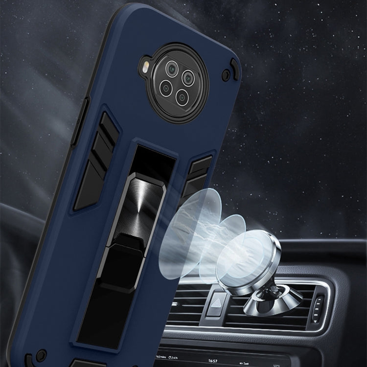 For Xiaomi Redmi Note 9 Pro 5G 2 in 1 PC + TPU Shockproof Protective Case with Invisible Holder