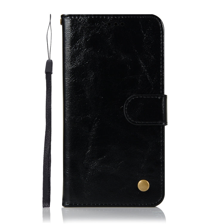For Xiaomi Pocophone F1 Retro Copper Button Crazy Horse Horizontal Flip PU Leather Case with Holder & Card Slots & Wallet & Lanyard