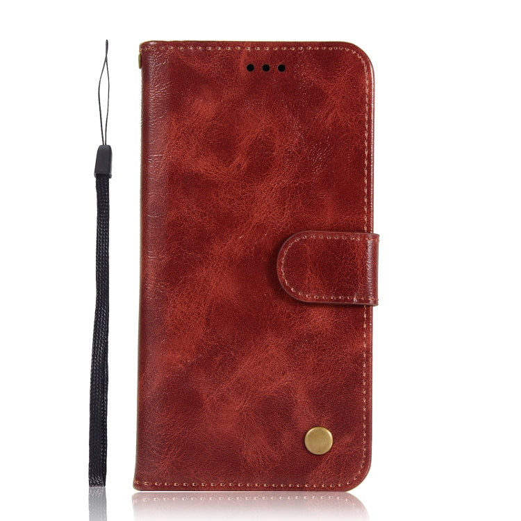 For Xiaomi Redmi K20 Pro Retro Copper Button Crazy Horse Horizontal Flip PU Leather Case with Holder & Card Slots & Wallet & Lanyard