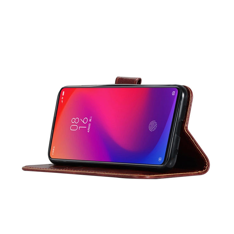 For Xiaomi Redmi K20 Pro Retro Copper Button Crazy Horse Horizontal Flip PU Leather Case with Holder & Card Slots & Wallet & Lanyard