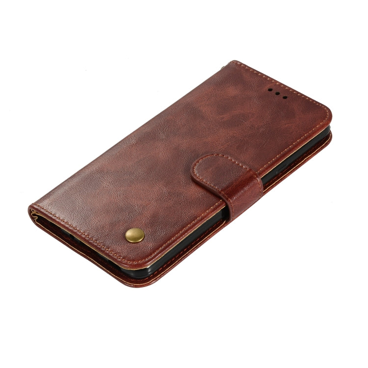 For Xiaomi Redmi K20 Pro Retro Copper Button Crazy Horse Horizontal Flip PU Leather Case with Holder & Card Slots & Wallet & Lanyard