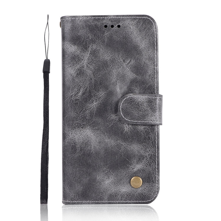 For Xiaomi Redmi K20 Pro Retro Copper Button Crazy Horse Horizontal Flip PU Leather Case with Holder & Card Slots & Wallet & Lanyard