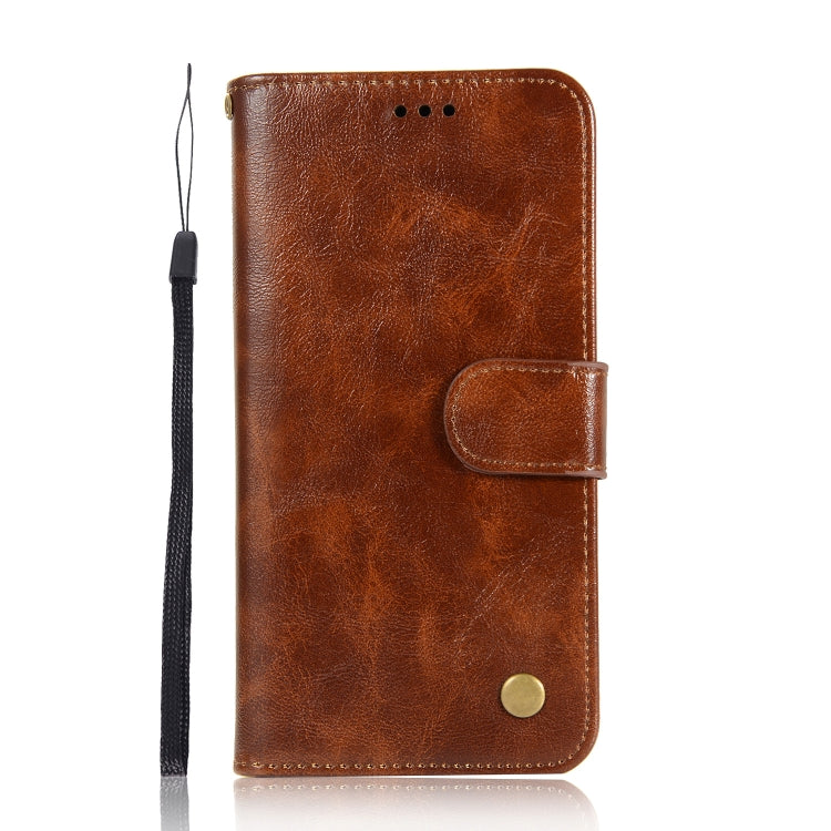 For Xiaomi Redmi K20 Pro Retro Copper Button Crazy Horse Horizontal Flip PU Leather Case with Holder & Card Slots & Wallet & Lanyard