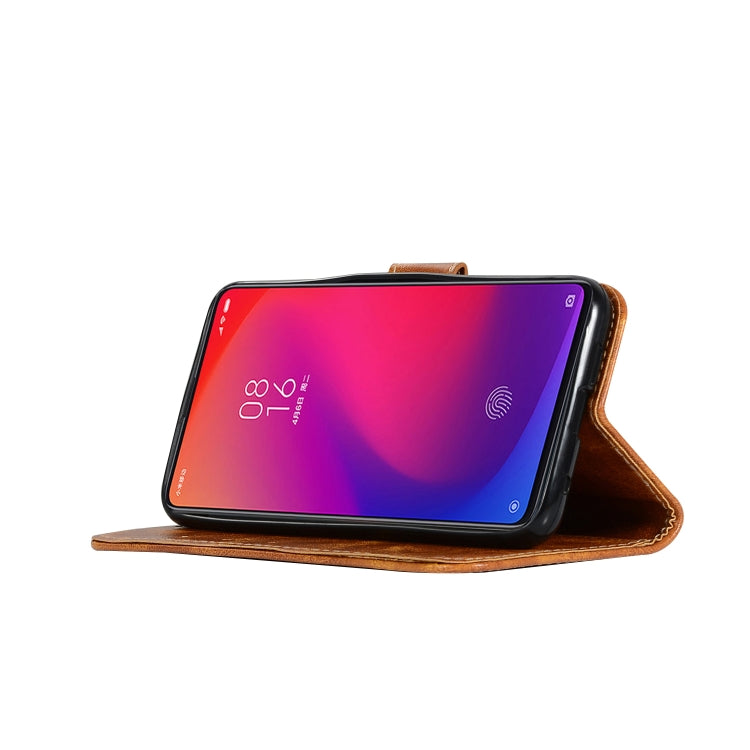 For Xiaomi Redmi K20 Pro Retro Copper Button Crazy Horse Horizontal Flip PU Leather Case with Holder & Card Slots & Wallet & Lanyard