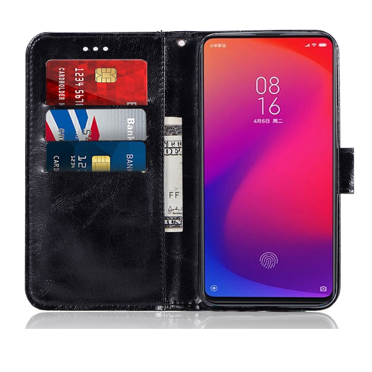 For Xiaomi Redmi K20 Pro Retro Copper Button Crazy Horse Horizontal Flip PU Leather Case with Holder & Card Slots & Wallet & Lanyard
