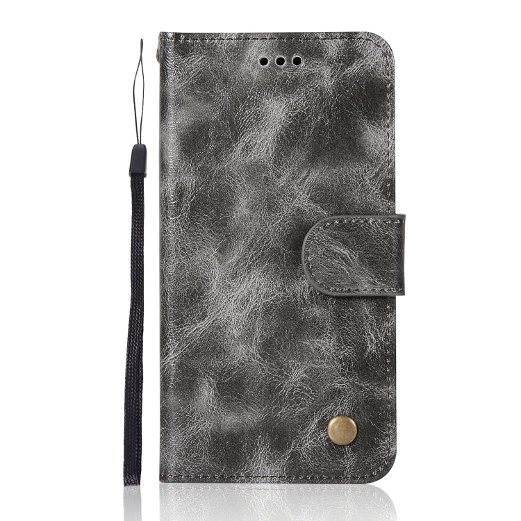 For Xiaomi Redmi 3S Retro Copper Button Crazy Horse Horizontal Flip PU Leather Case with Holder & Card Slots & Wallet & Lanyard