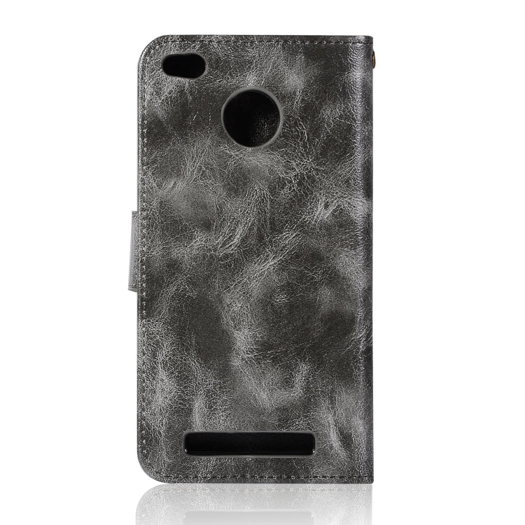 For Xiaomi Redmi 3S Retro Copper Button Crazy Horse Horizontal Flip PU Leather Case with Holder & Card Slots & Wallet & Lanyard