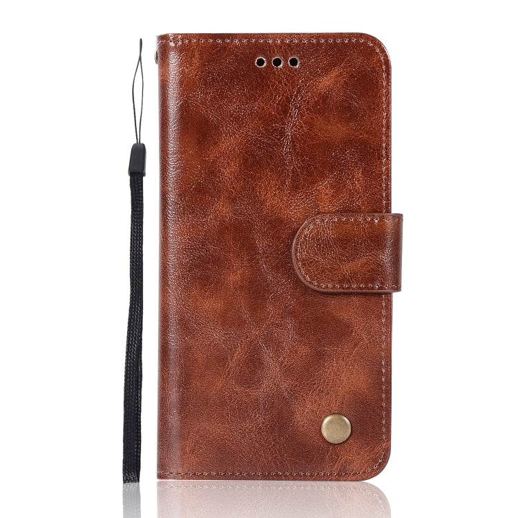 For Xiaomi Redmi 3S Retro Copper Button Crazy Horse Horizontal Flip PU Leather Case with Holder & Card Slots & Wallet & Lanyard