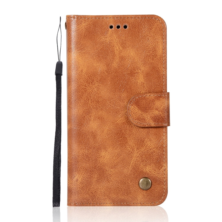 For Xiaomi Redmi 3S Retro Copper Button Crazy Horse Horizontal Flip PU Leather Case with Holder & Card Slots & Wallet & Lanyard
