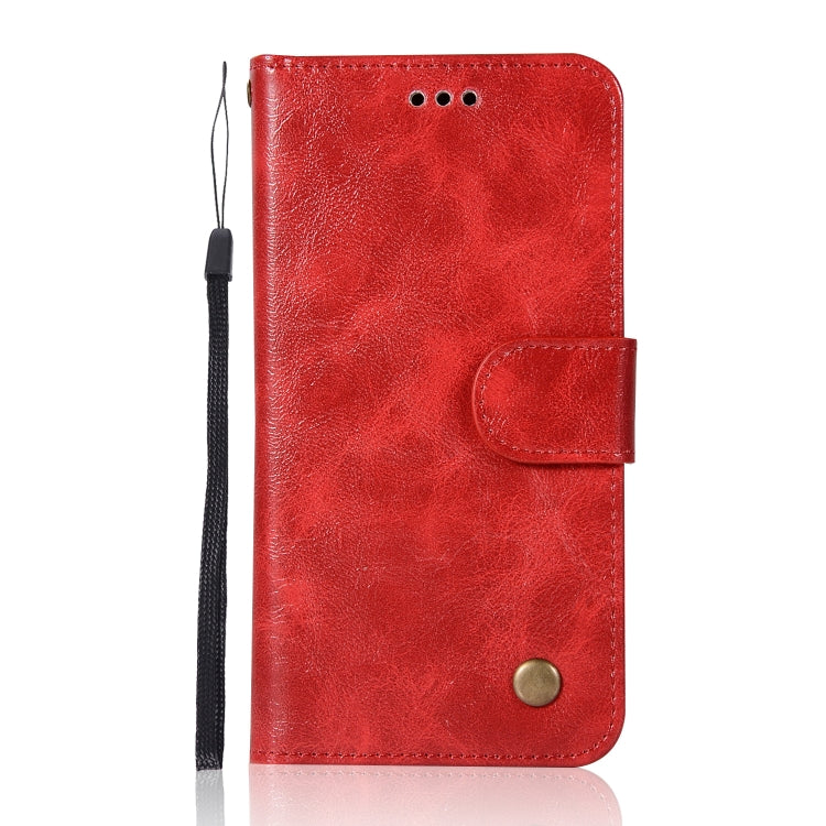 For Xiaomi Redmi 3S Retro Copper Button Crazy Horse Horizontal Flip PU Leather Case with Holder & Card Slots & Wallet & Lanyard