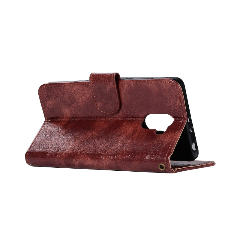 For Xiaomi Redmi 4 Retro Copper Button Crazy Horse Horizontal Flip PU Leather Case with Holder & Card Slots & Wallet & Lanyard