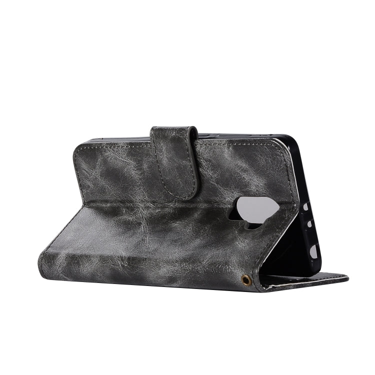 For Xiaomi Redmi 4 Retro Copper Button Crazy Horse Horizontal Flip PU Leather Case with Holder & Card Slots & Wallet & Lanyard