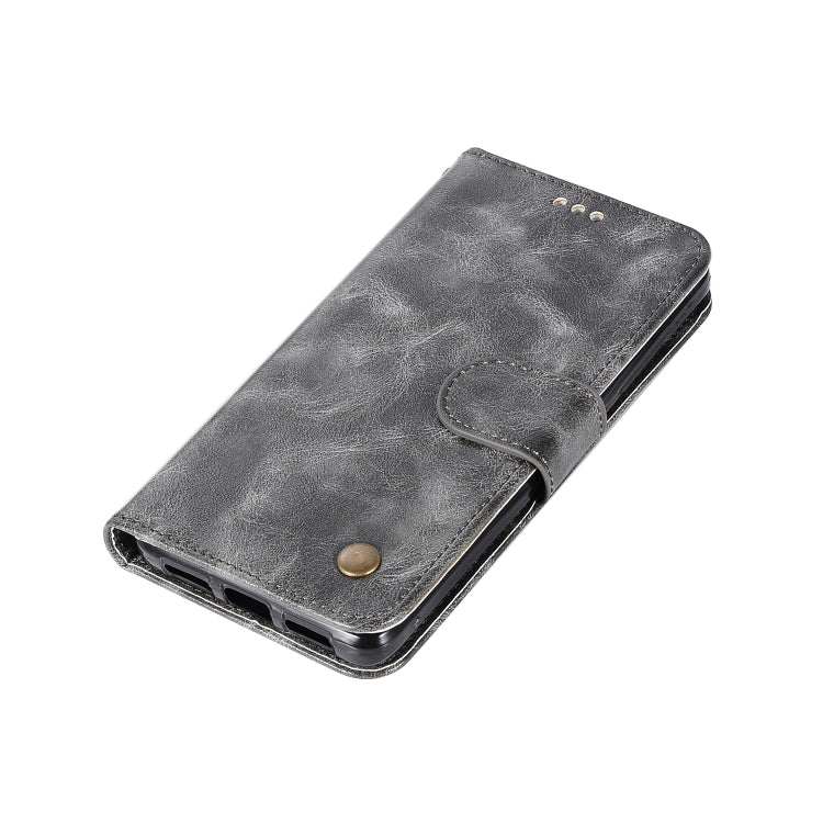 For Xiaomi Redmi 4 Retro Copper Button Crazy Horse Horizontal Flip PU Leather Case with Holder & Card Slots & Wallet & Lanyard