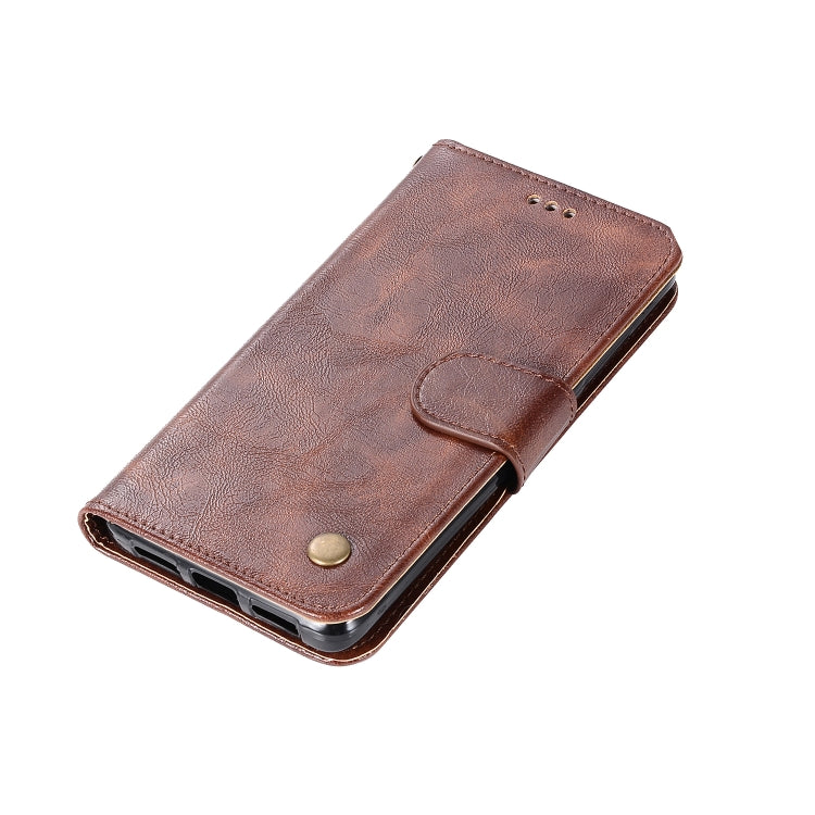 For Xiaomi Redmi 4 Retro Copper Button Crazy Horse Horizontal Flip PU Leather Case with Holder & Card Slots & Wallet & Lanyard