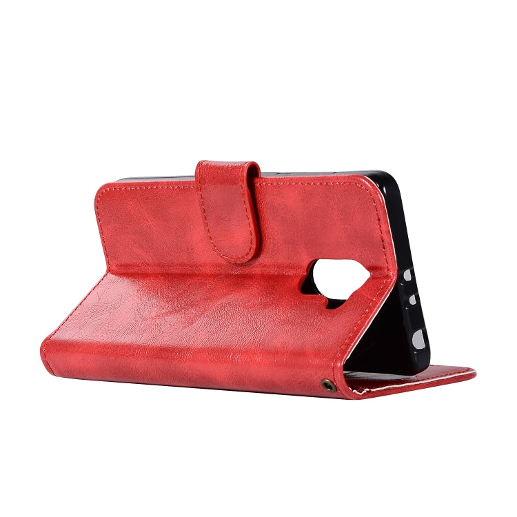 For Xiaomi Redmi 4 Retro Copper Button Crazy Horse Horizontal Flip PU Leather Case with Holder & Card Slots & Wallet & Lanyard