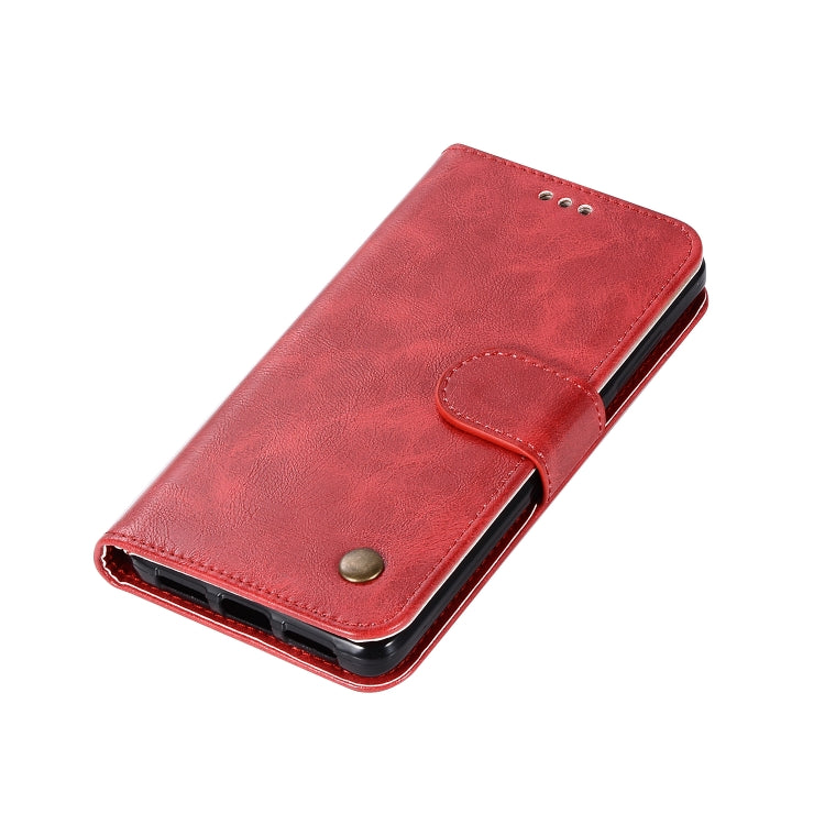 For Xiaomi Redmi 4 Retro Copper Button Crazy Horse Horizontal Flip PU Leather Case with Holder & Card Slots & Wallet & Lanyard