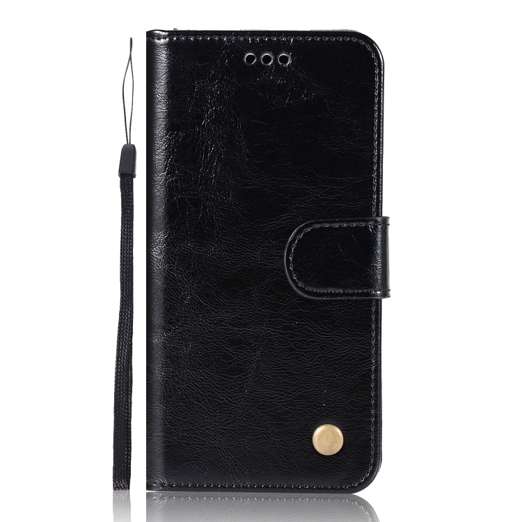 For Xiaomi Redmi 4 Retro Copper Button Crazy Horse Horizontal Flip PU Leather Case with Holder & Card Slots & Wallet & Lanyard