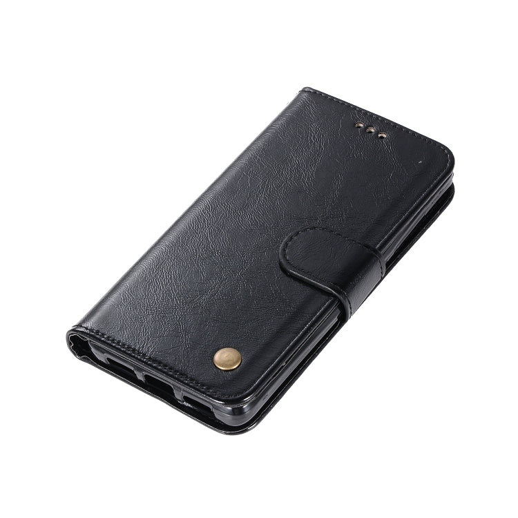 For Xiaomi Redmi 4 Retro Copper Button Crazy Horse Horizontal Flip PU Leather Case with Holder & Card Slots & Wallet & Lanyard