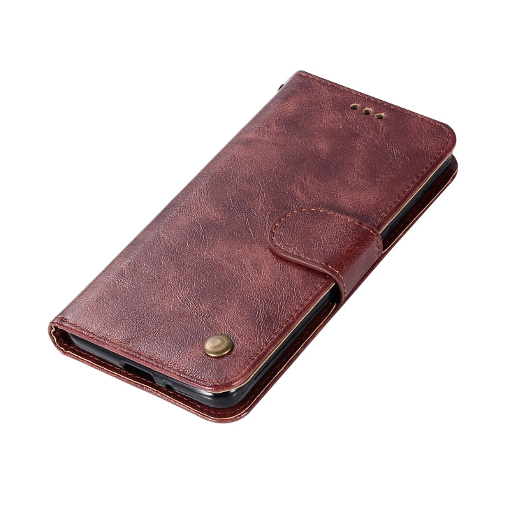For Xiaomi Redmi 4A Retro Copper Button Crazy Horse Horizontal Flip PU Leather Case with Holder & Card Slots & Wallet & Lanyard