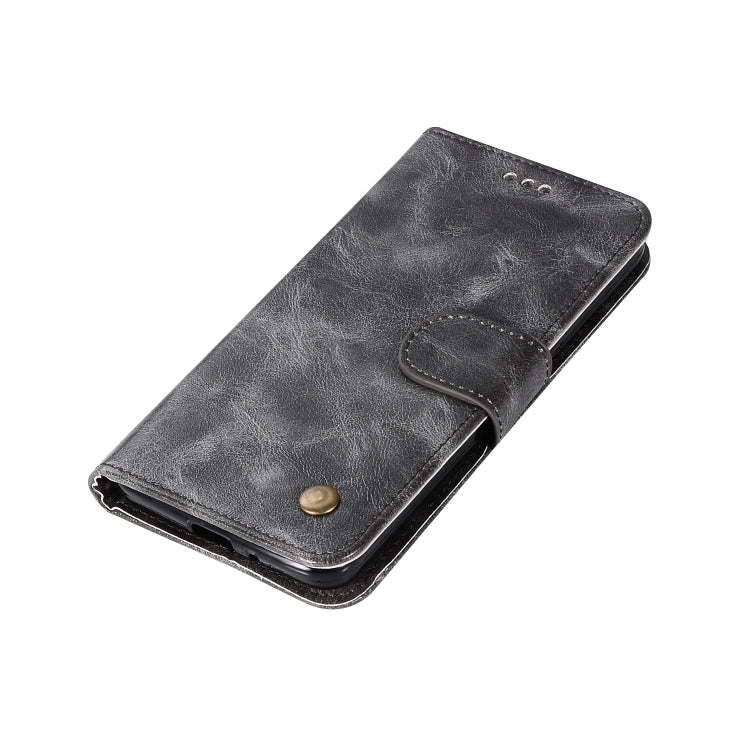 For Xiaomi Redmi 4A Retro Copper Button Crazy Horse Horizontal Flip PU Leather Case with Holder & Card Slots & Wallet & Lanyard