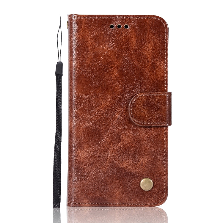 For Xiaomi Redmi 4A Retro Copper Button Crazy Horse Horizontal Flip PU Leather Case with Holder & Card Slots & Wallet & Lanyard