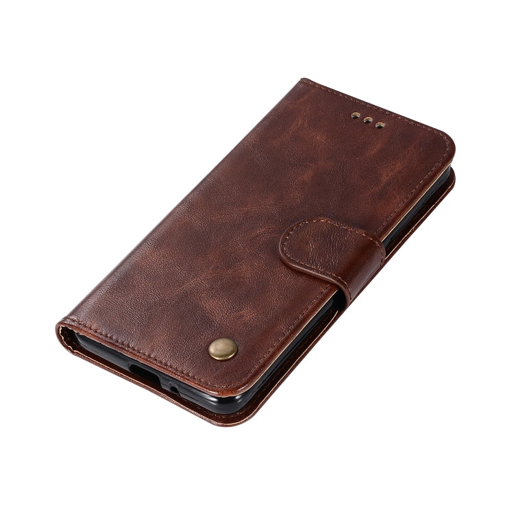 For Xiaomi Redmi 4A Retro Copper Button Crazy Horse Horizontal Flip PU Leather Case with Holder & Card Slots & Wallet & Lanyard