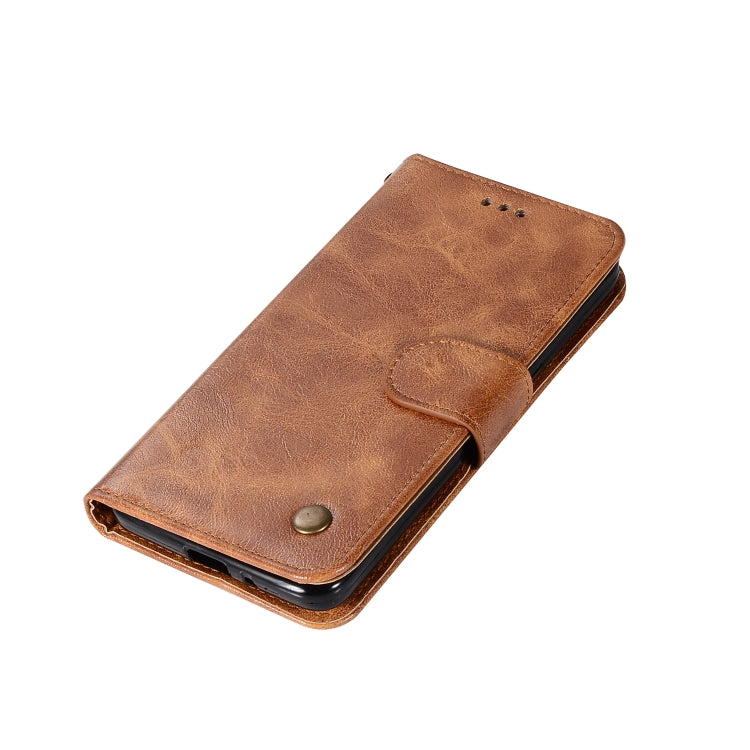 For Xiaomi Redmi 4A Retro Copper Button Crazy Horse Horizontal Flip PU Leather Case with Holder & Card Slots & Wallet & Lanyard