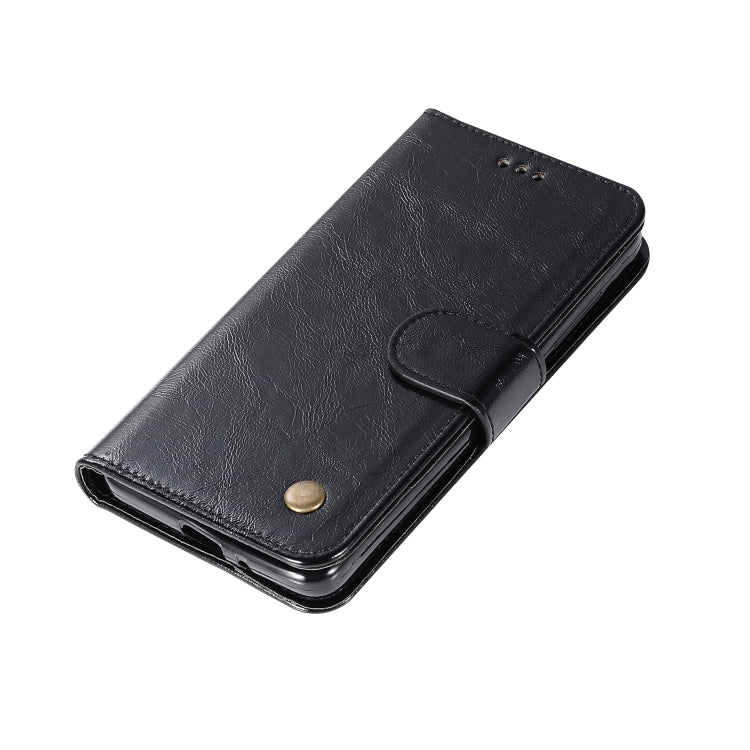 For Xiaomi Redmi 4A Retro Copper Button Crazy Horse Horizontal Flip PU Leather Case with Holder & Card Slots & Wallet & Lanyard
