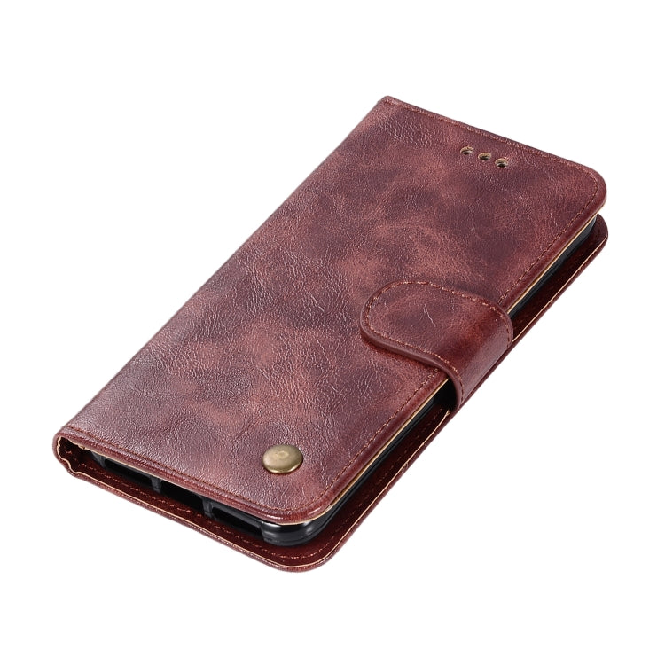 For Xiaomi Redmi 4X Retro Copper Button Crazy Horse Horizontal Flip PU Leather Case with Holder & Card Slots & Wallet & Lanyard