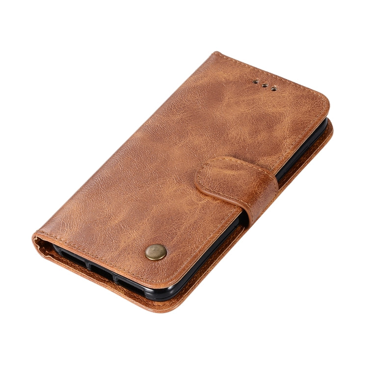 For Xiaomi Redmi 4X Retro Copper Button Crazy Horse Horizontal Flip PU Leather Case with Holder & Card Slots & Wallet & Lanyard