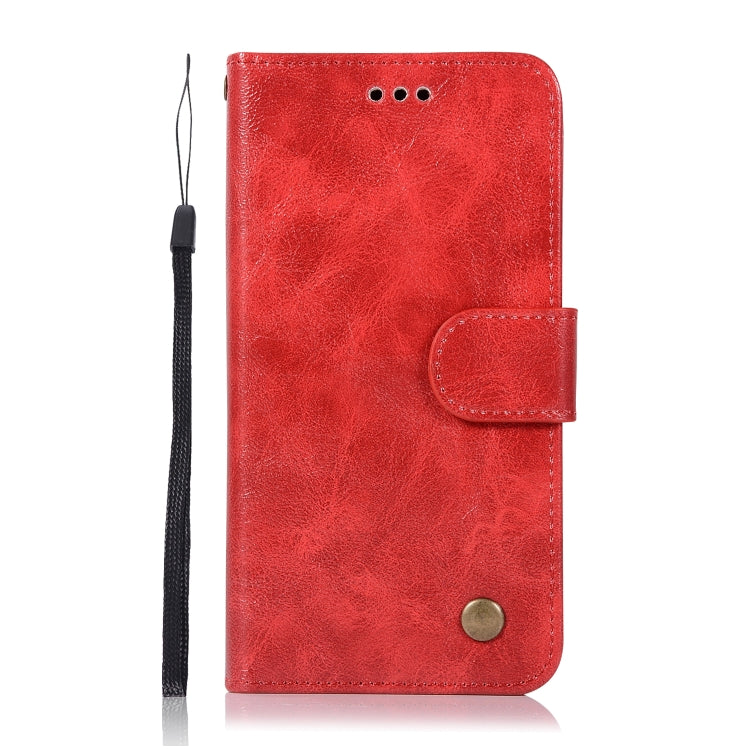 For Xiaomi Redmi 4X Retro Copper Button Crazy Horse Horizontal Flip PU Leather Case with Holder & Card Slots & Wallet & Lanyard