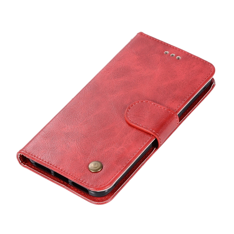 For Xiaomi Redmi 4X Retro Copper Button Crazy Horse Horizontal Flip PU Leather Case with Holder & Card Slots & Wallet & Lanyard