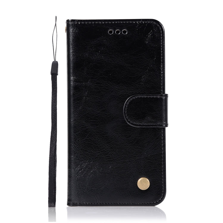 For Xiaomi Redmi 4X Retro Copper Button Crazy Horse Horizontal Flip PU Leather Case with Holder & Card Slots & Wallet & Lanyard