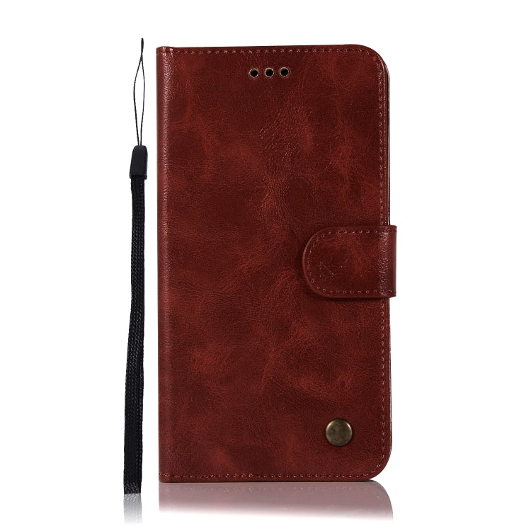 For Xiaomi Redmi Note 4 Retro Copper Button Crazy Horse Horizontal Flip PU Leather Case with Holder & Card Slots & Wallet & Lanyard