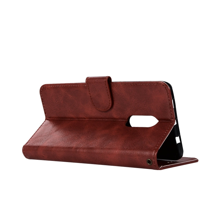 For Xiaomi Redmi Note 4 Retro Copper Button Crazy Horse Horizontal Flip PU Leather Case with Holder & Card Slots & Wallet & Lanyard