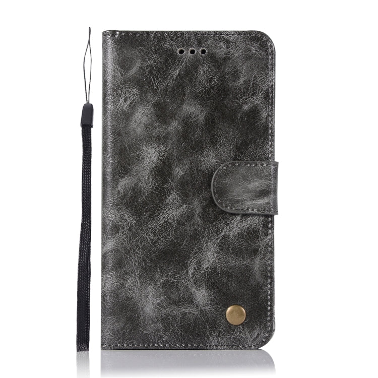 For Xiaomi Redmi Note 4 Retro Copper Button Crazy Horse Horizontal Flip PU Leather Case with Holder & Card Slots & Wallet & Lanyard