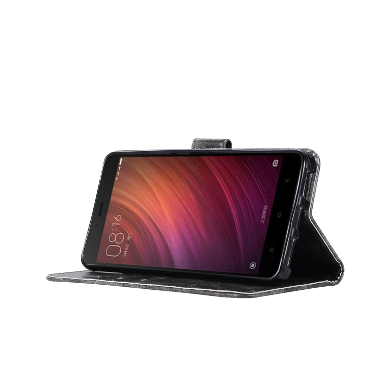 For Xiaomi Redmi Note 4 Retro Copper Button Crazy Horse Horizontal Flip PU Leather Case with Holder & Card Slots & Wallet & Lanyard