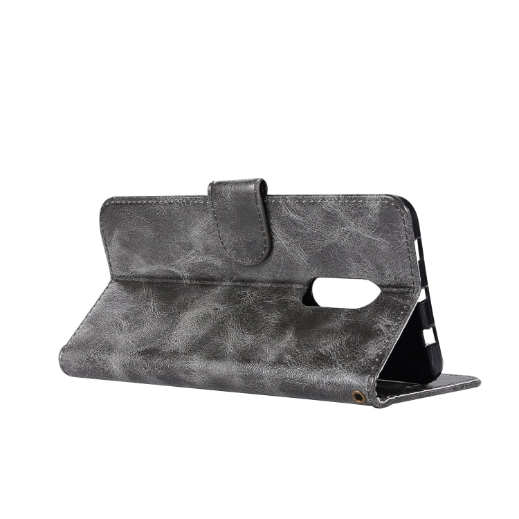 For Xiaomi Redmi Note 4 Retro Copper Button Crazy Horse Horizontal Flip PU Leather Case with Holder & Card Slots & Wallet & Lanyard