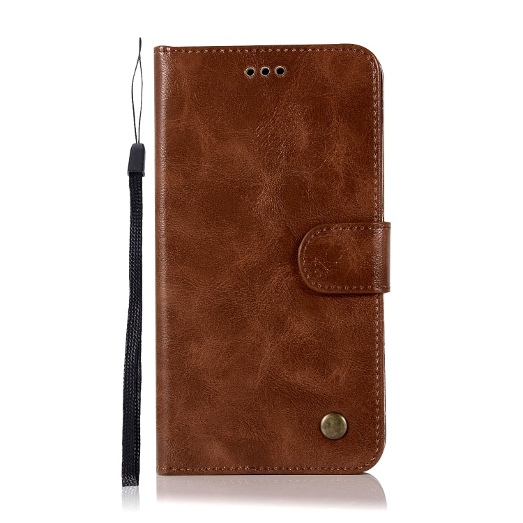 For Xiaomi Redmi Note 4 Retro Copper Button Crazy Horse Horizontal Flip PU Leather Case with Holder & Card Slots & Wallet & Lanyard