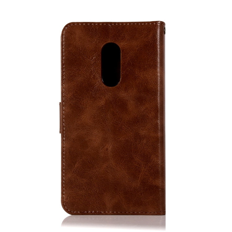For Xiaomi Redmi Note 4 Retro Copper Button Crazy Horse Horizontal Flip PU Leather Case with Holder & Card Slots & Wallet & Lanyard