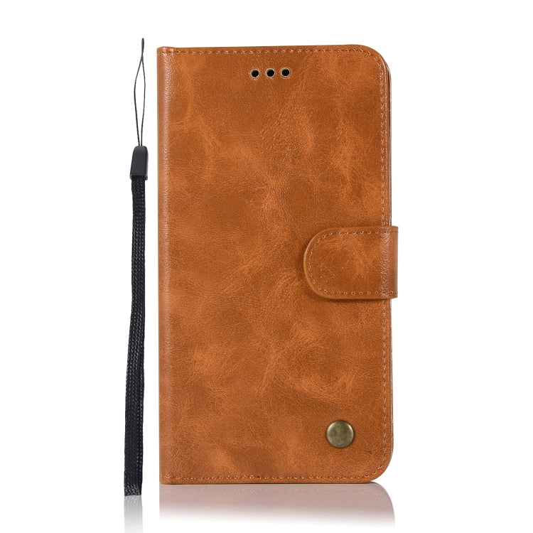 For Xiaomi Redmi Note 4 Retro Copper Button Crazy Horse Horizontal Flip PU Leather Case with Holder & Card Slots & Wallet & Lanyard